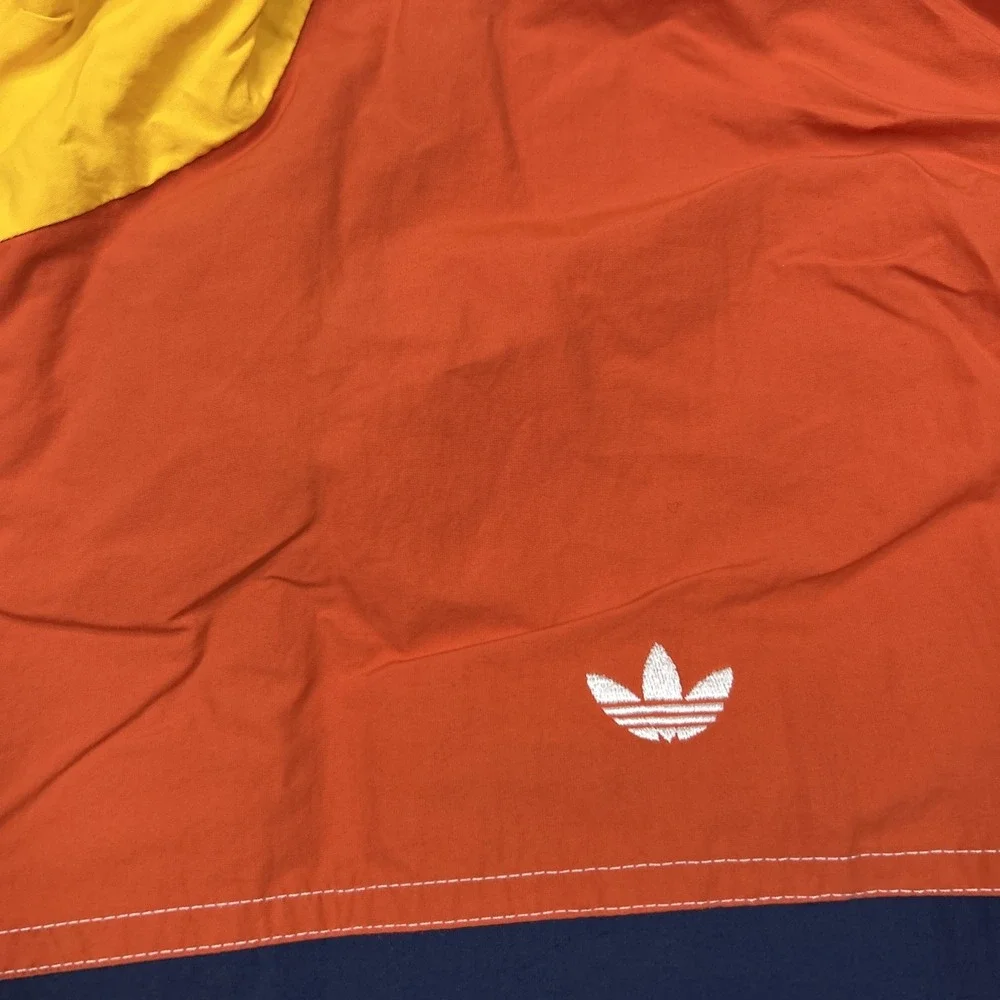 Adidas Colorblock Summer Bball Windbreaker‎ Men's Full Zip Jacket Size XL